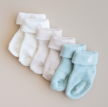 kyte Baby 3-Pack Socks in Neutral